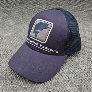 Simms Ball Cap Navy Blue Trucker‎ Patch Hat Mesh Snapback Fishing Outdoor Angler